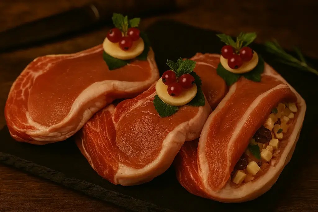 Cote de porc farcie réunionnaise