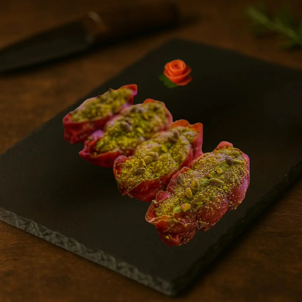 Filet de poulet au jambon de parme et pistache