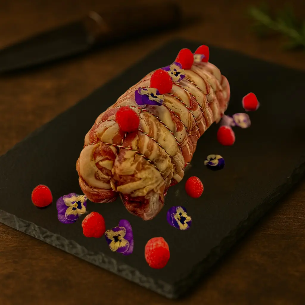 Poitrine de dinde marron framboise