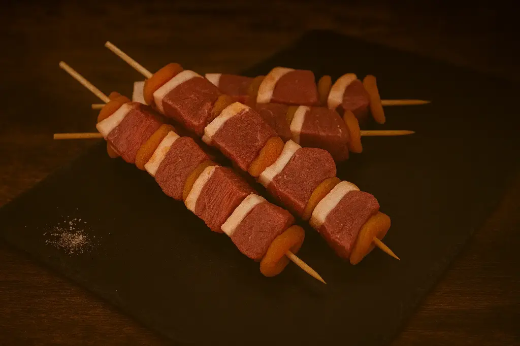 Brochette de canard
