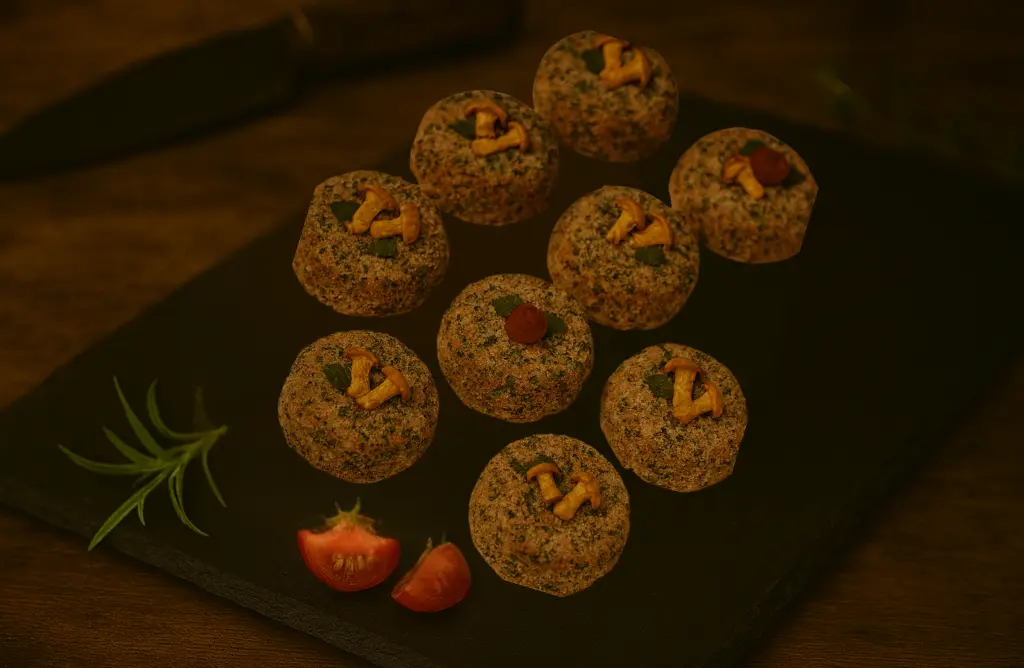 Hamburger de veau forestière