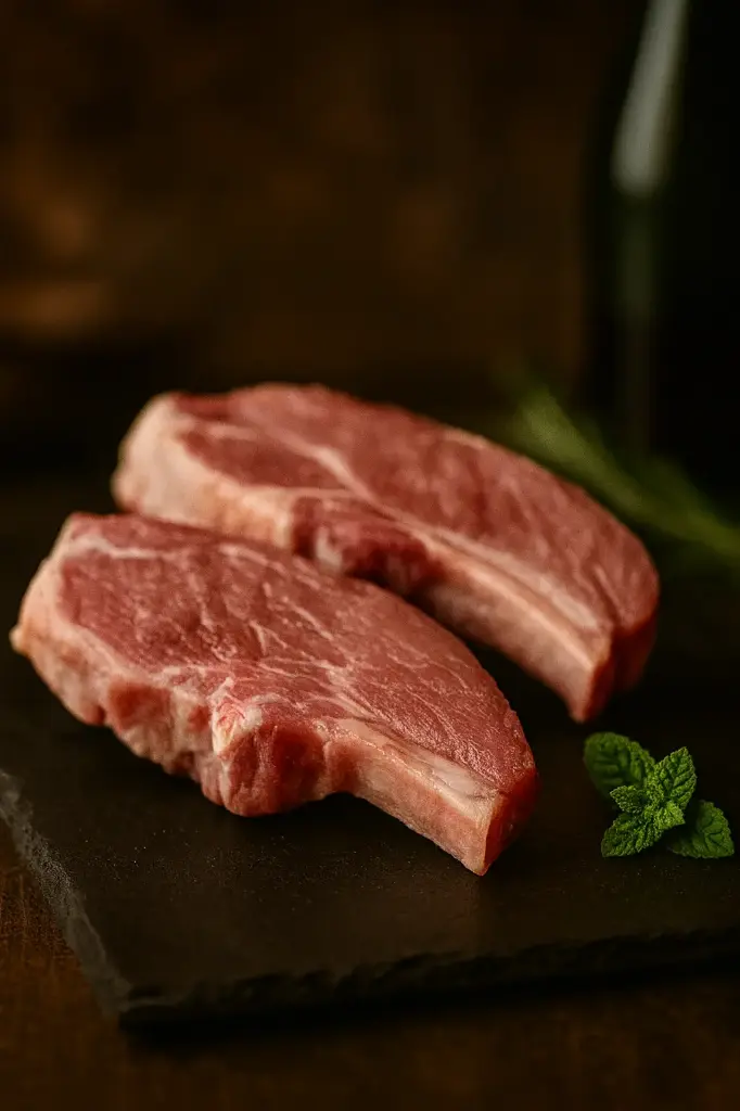 Cote d'agneau découverte